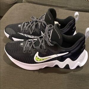 Nike Black and White Giannis basketball shoe